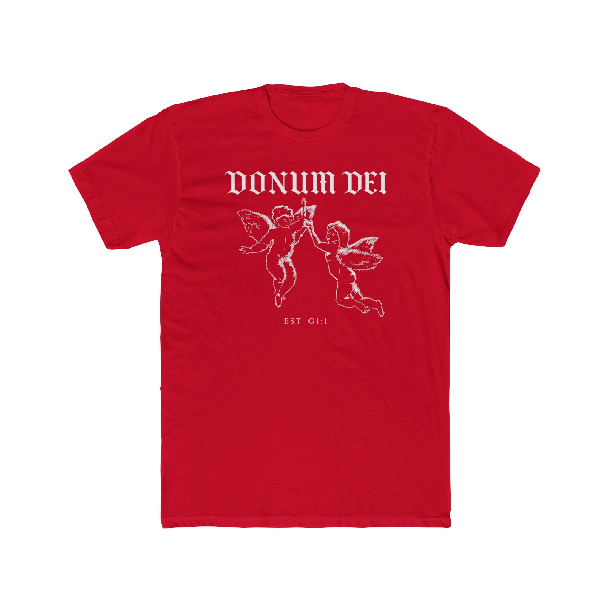 Angel Cherub Tee — "Donum Dei" Vintage-Inspired Christian Graphic T‑Shirt