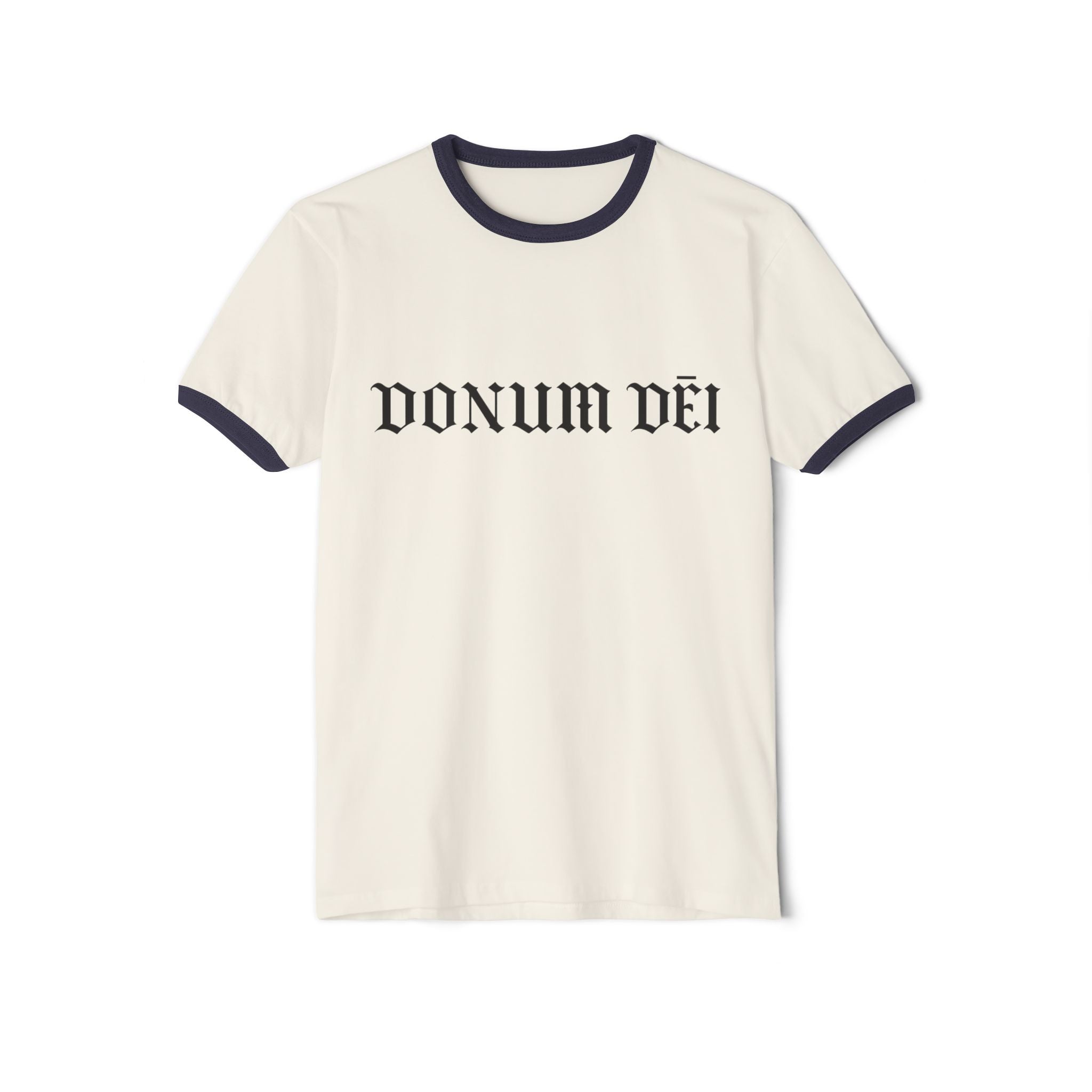 Donum Dei Ringer T-Shirt — Vintage Latin Cotton Tee
