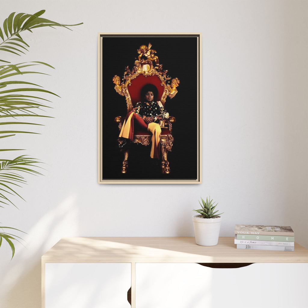 Pop Star Tribute Canvas Art — Matte Framed Wall Decor