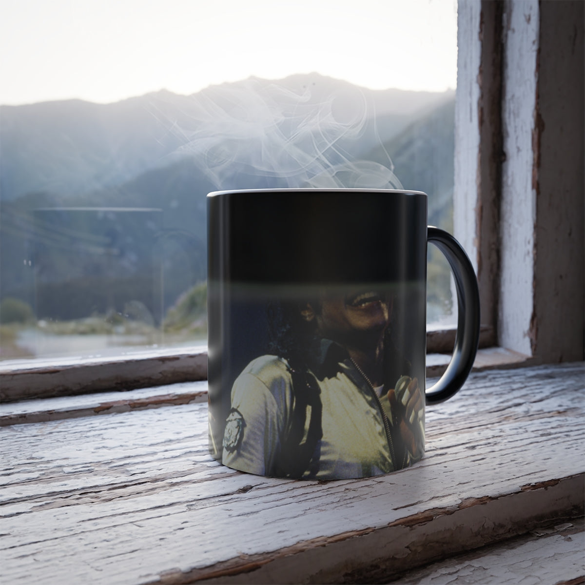 Color-Changing 11oz Memoir Photo Mug — Vintage PoP) King Stage Design