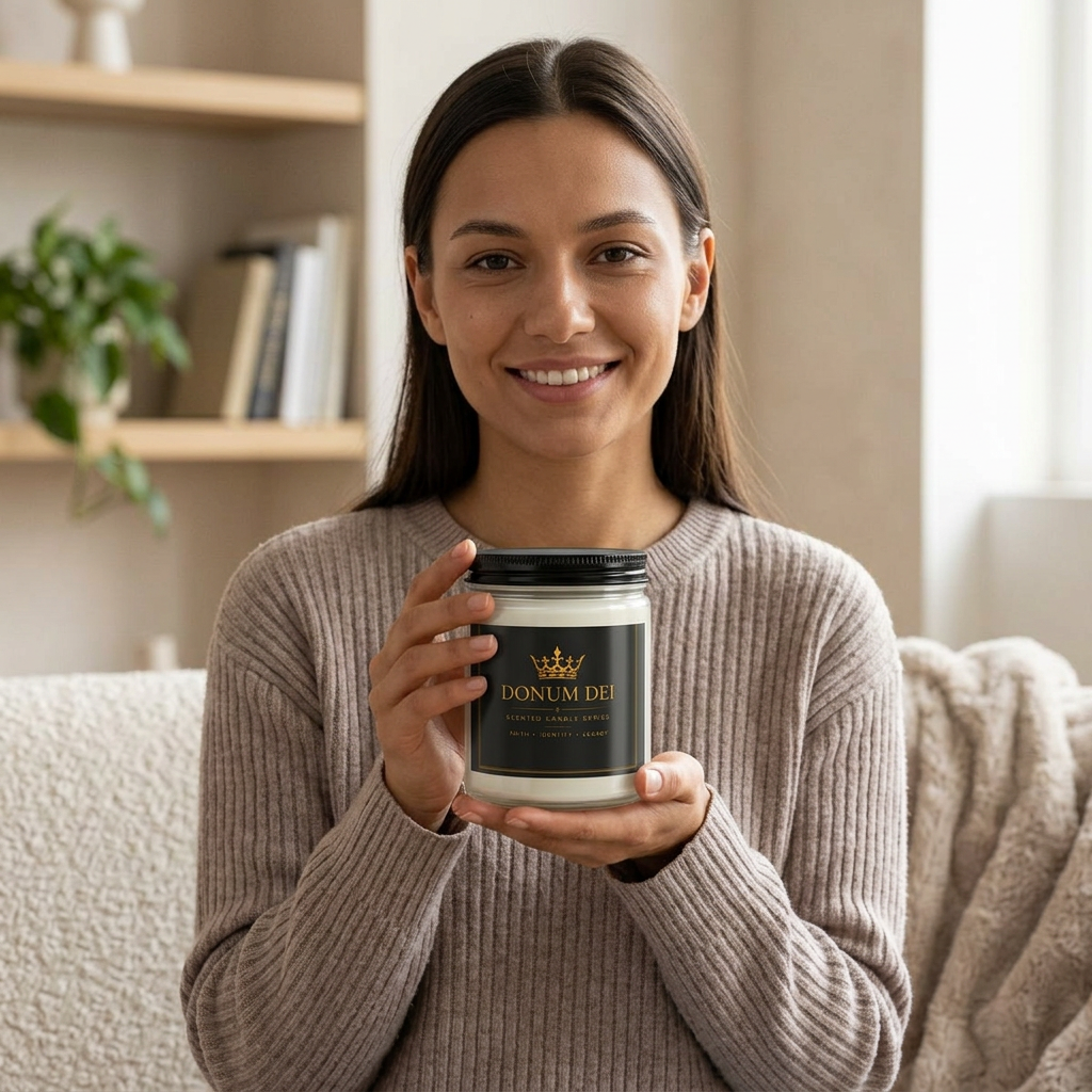 Luxury Donum Dei Candle Gift Set with Matches & Wick Trimmer