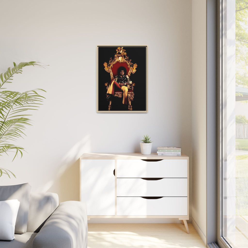 Pop Star Tribute Canvas Art — Matte Framed Wall Decor