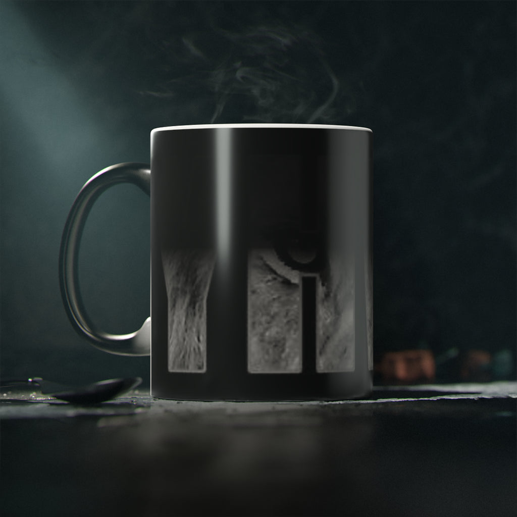 Magic Mug – Black Cat Silhouette Coffee Mug (Mystic Gothic Cat Design)