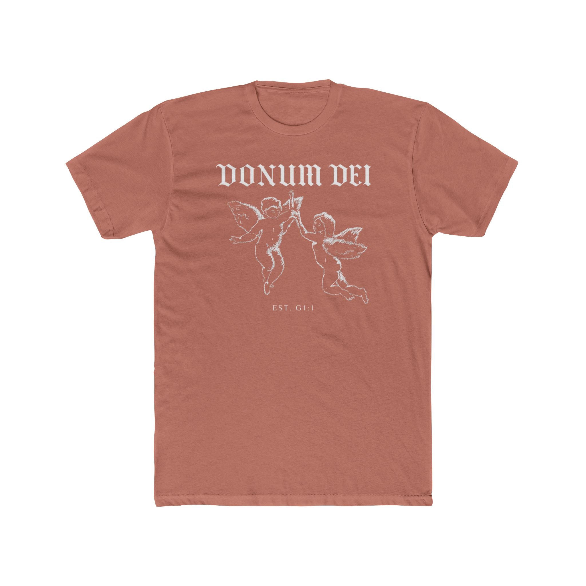 Angel Cherub Tee — "Donum Dei" Vintage-Inspired Christian Graphic T‑Shirt