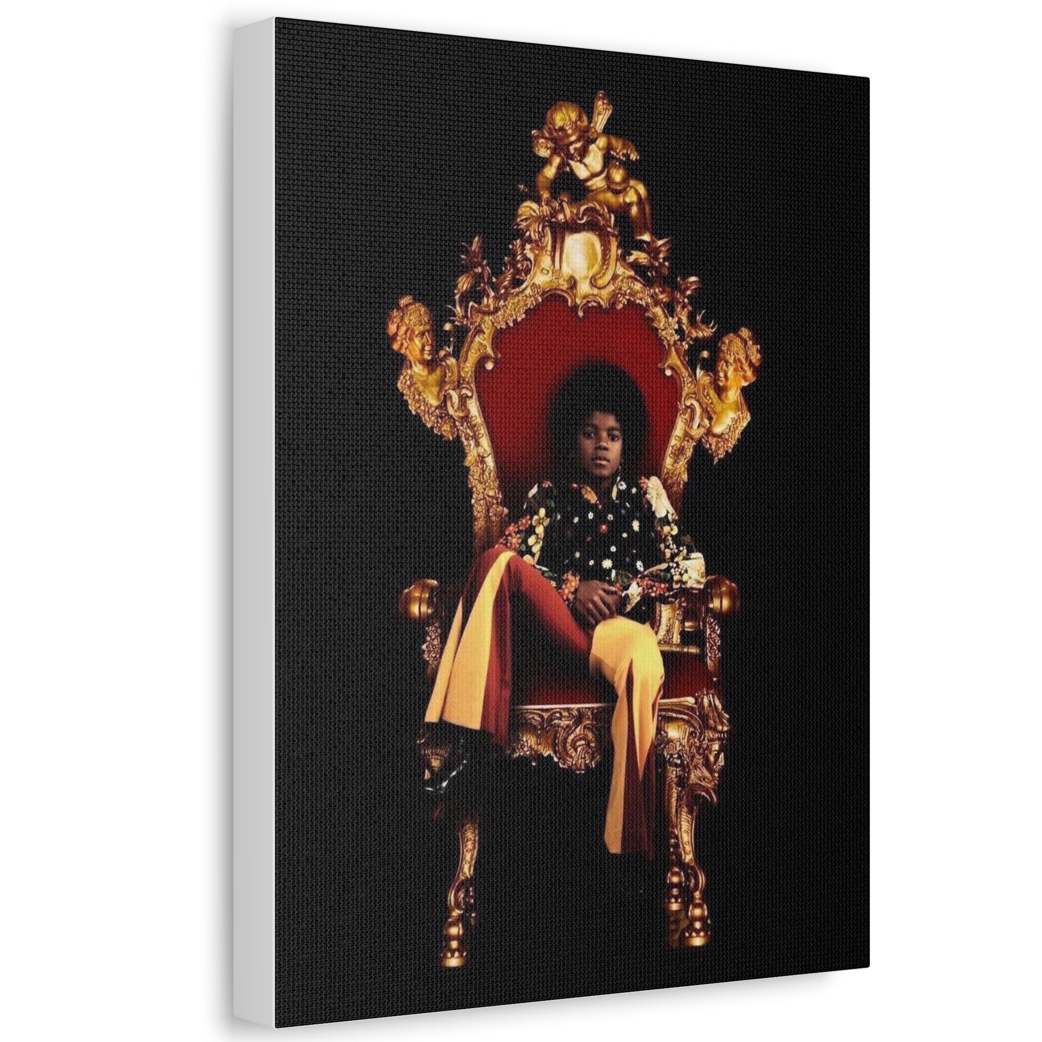 Regal Throne Portrait Stretched Canvas