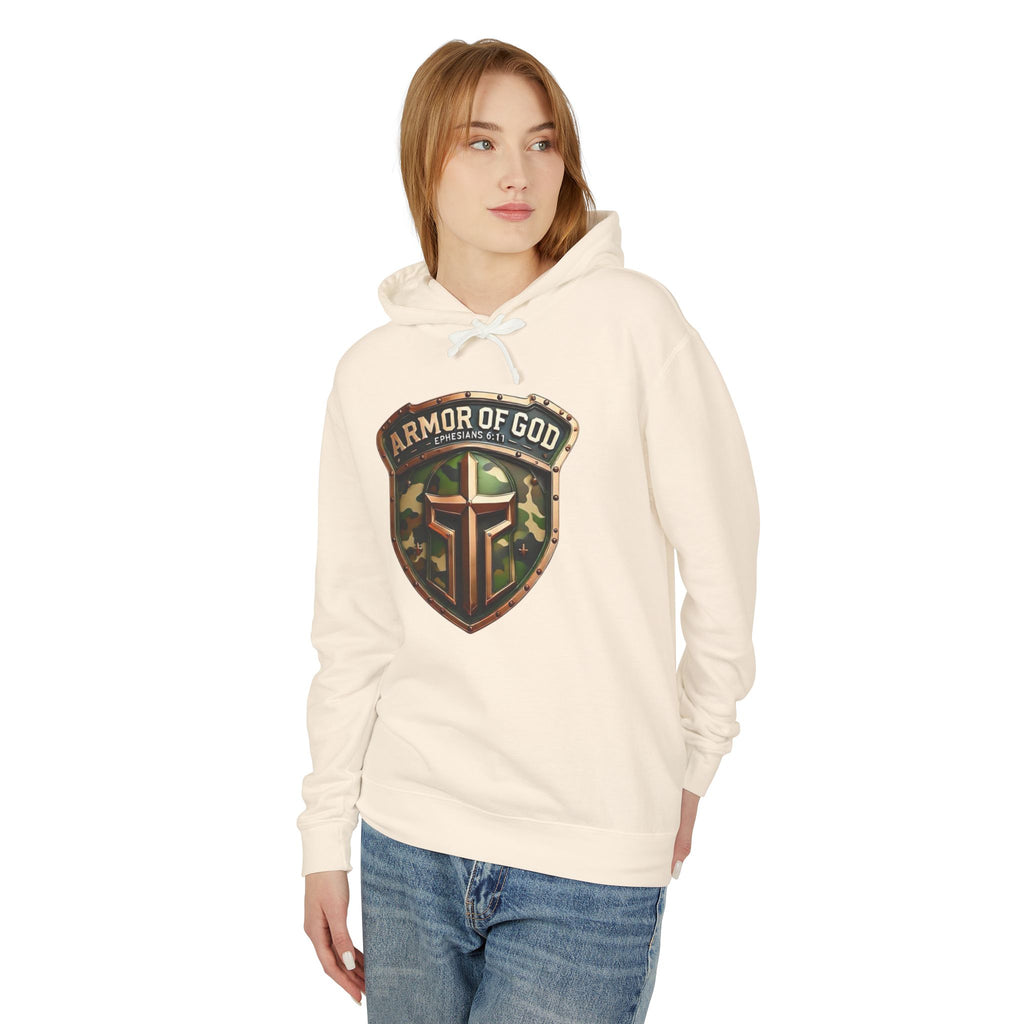 Armor of God Hoodie — Camo Shield Christian Faith Hooded Sweatshirt