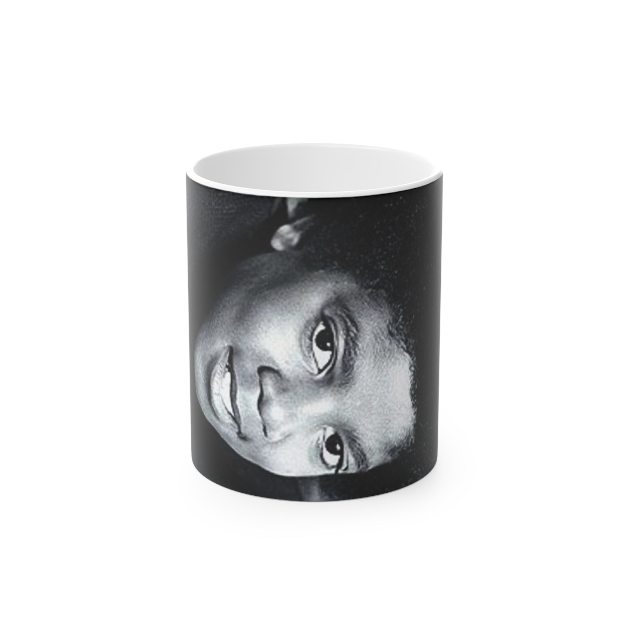 Magic Mug — Black & White Portrait Ceramic Coffee Mug