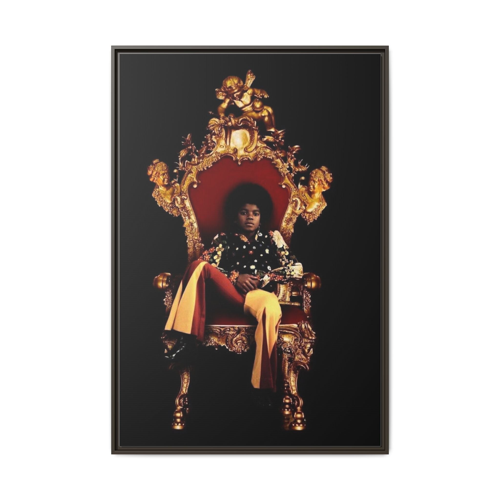 Pop Star Tribute Canvas Art — Matte Framed Wall Decor
