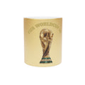 World Cup 26' Trophy Metallic Mug — Silver/Gold Soccer Fan Coffee Cup