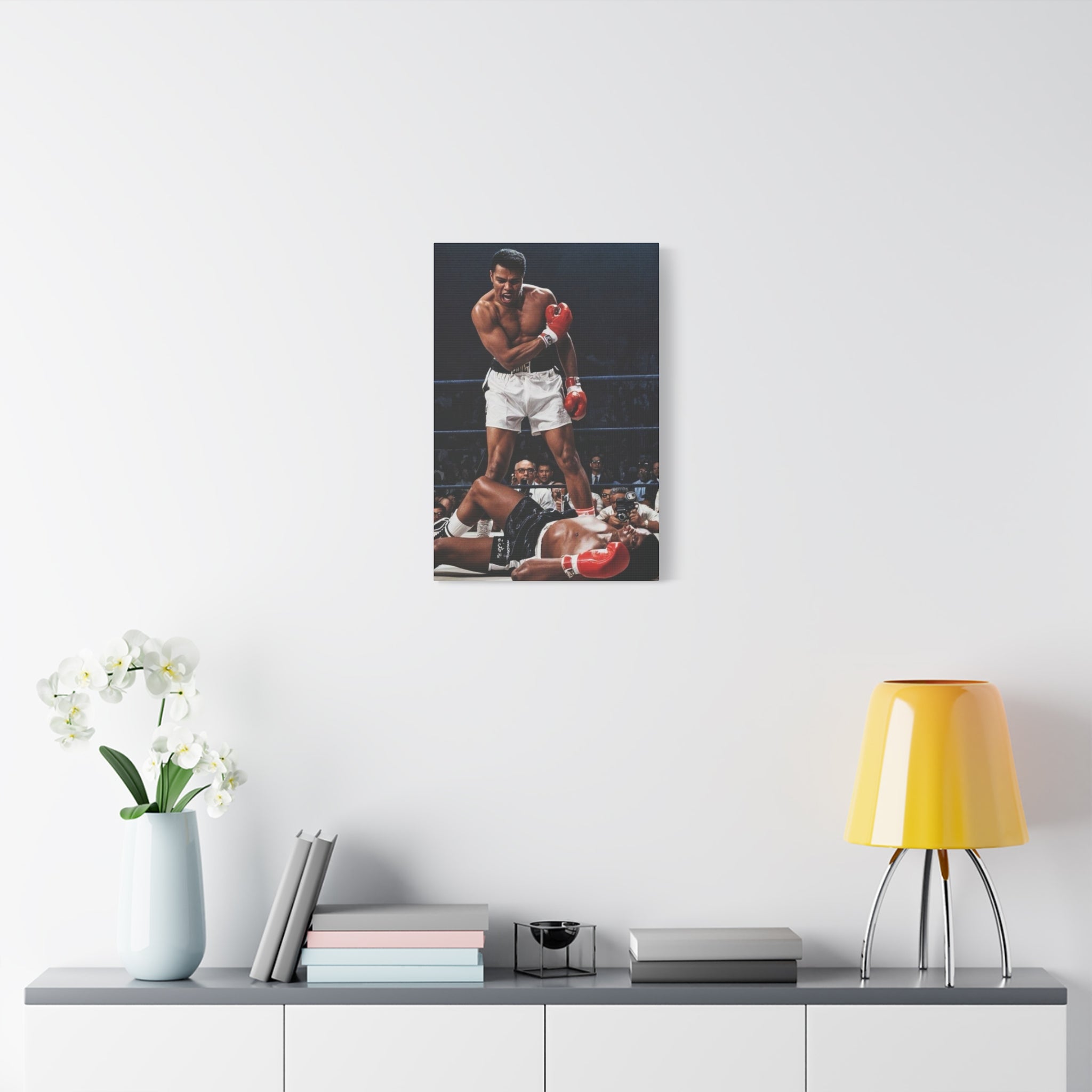 Iconic Knockout Boxing Matte Canvas Wall Art — Greatest Boxer