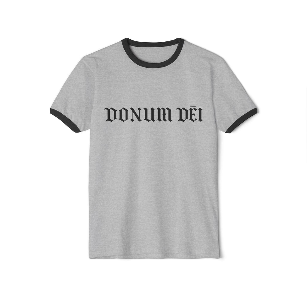 Donum Dei Ringer T-Shirt — Vintage Latin Cotton Tee