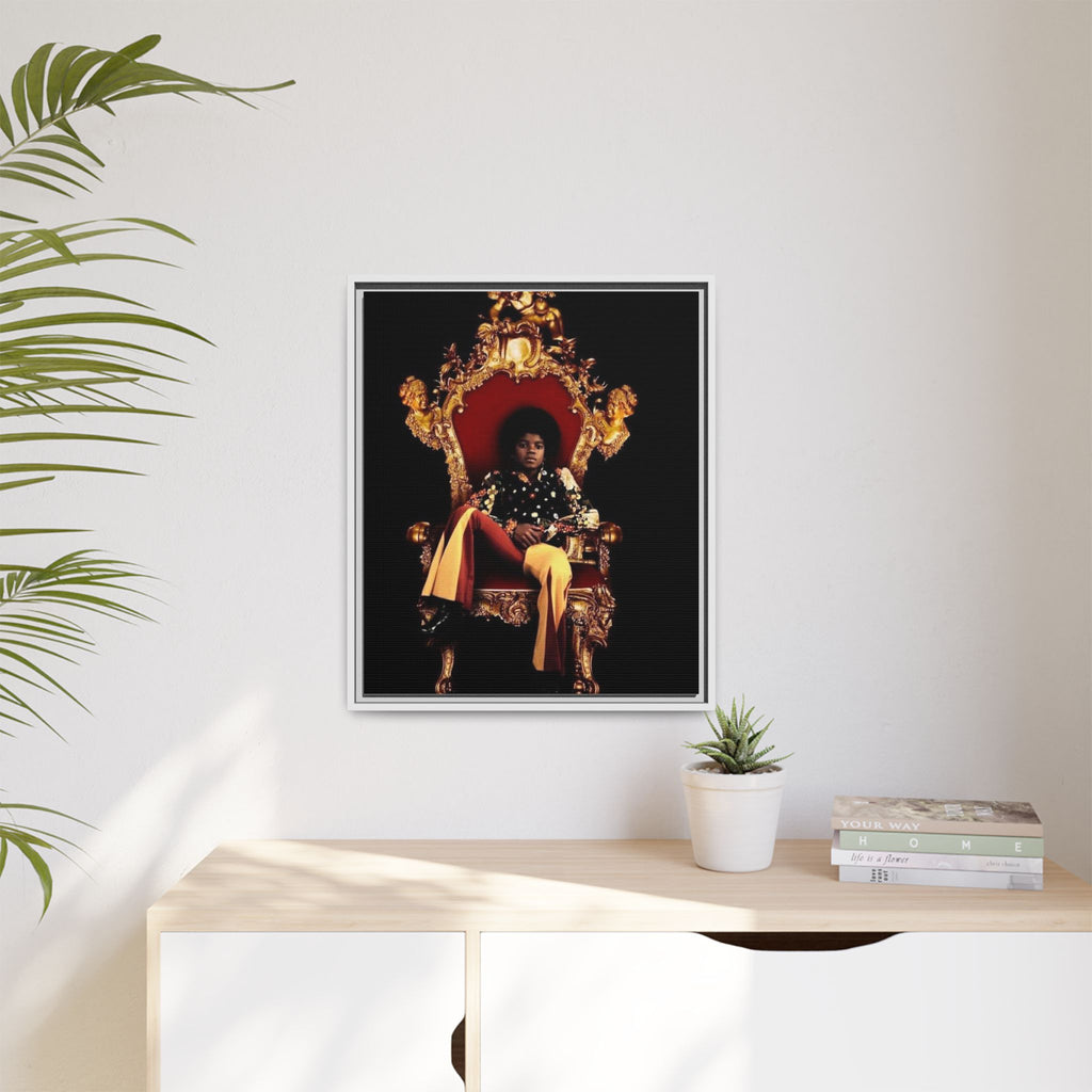 Pop Star Tribute Canvas Art — Matte Framed Wall Decor