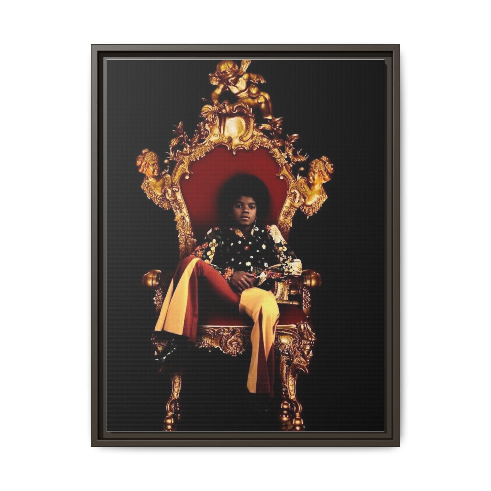 Pop Star Tribute Canvas Art — Matte Framed Wall Decor
