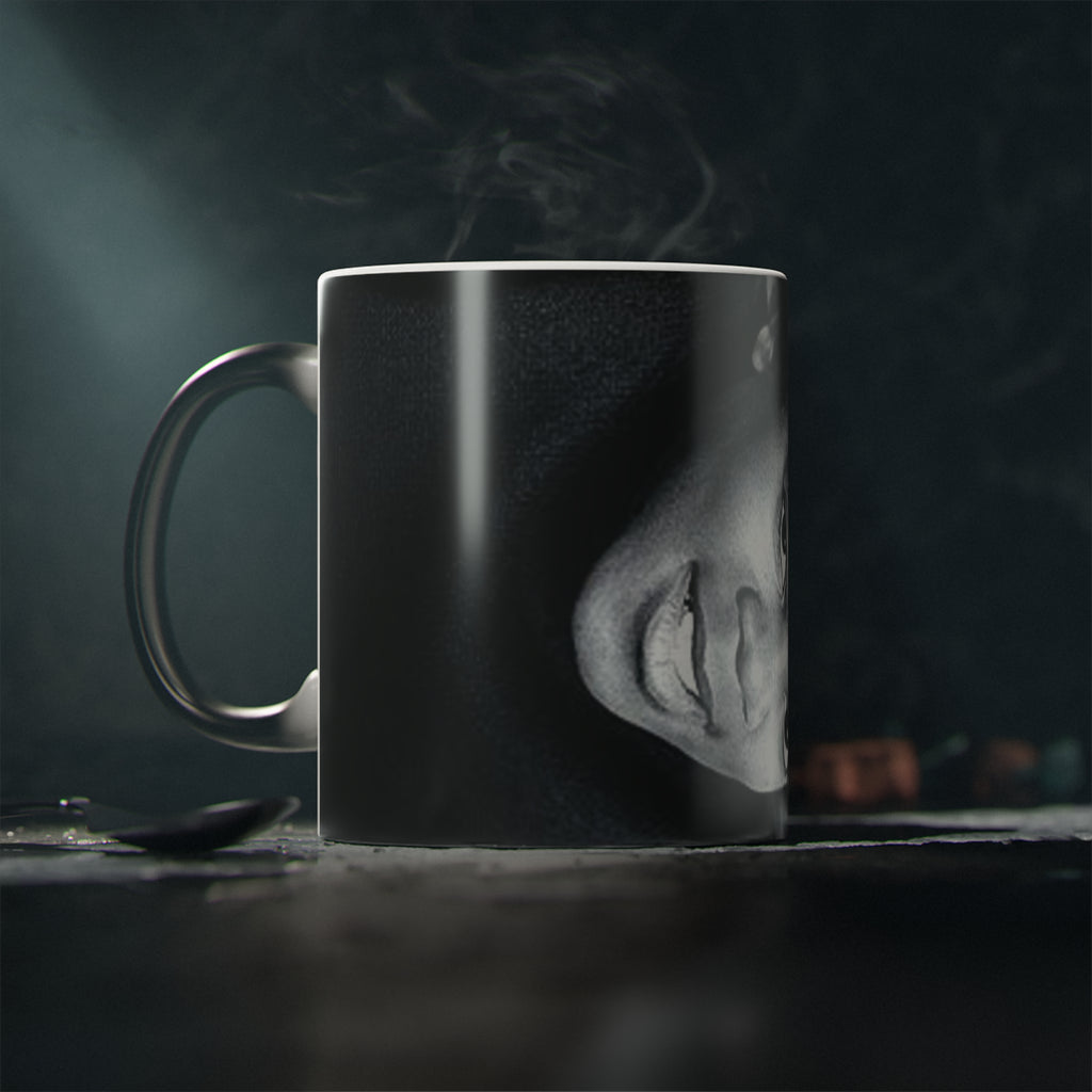 Magic Mug — Black & White Portrait Ceramic Coffee Mug