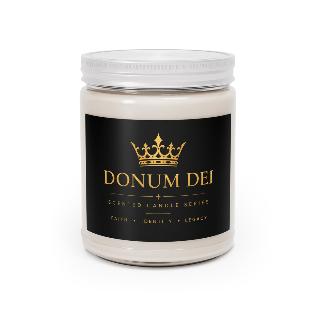 Donum Dei 9oz Scented Soy Candle — Luxurious Crown Label