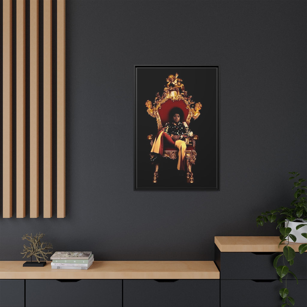 Pop Star Tribute Canvas Art — Matte Framed Wall Decor
