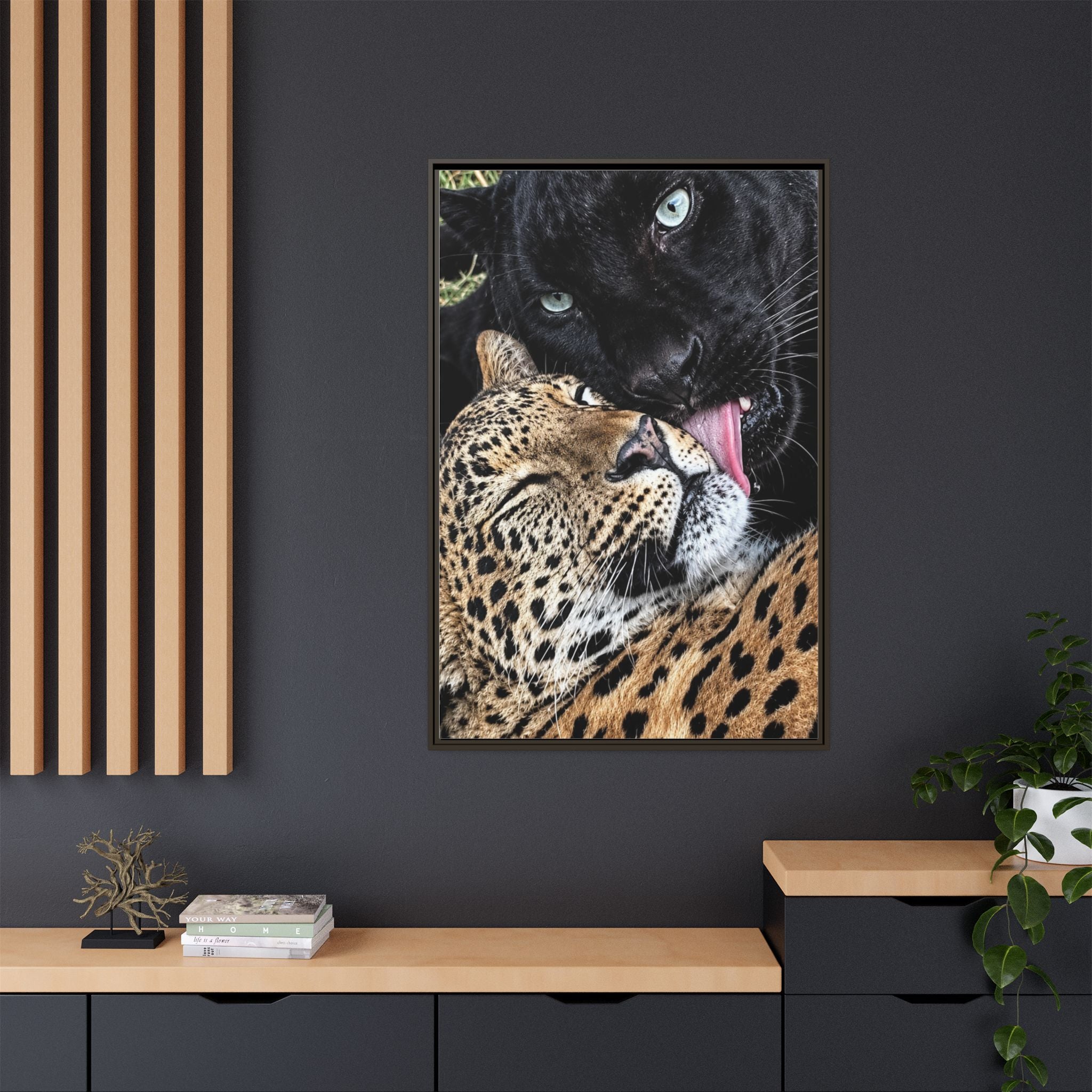 Matte Canvas, Framed (Multi-color)