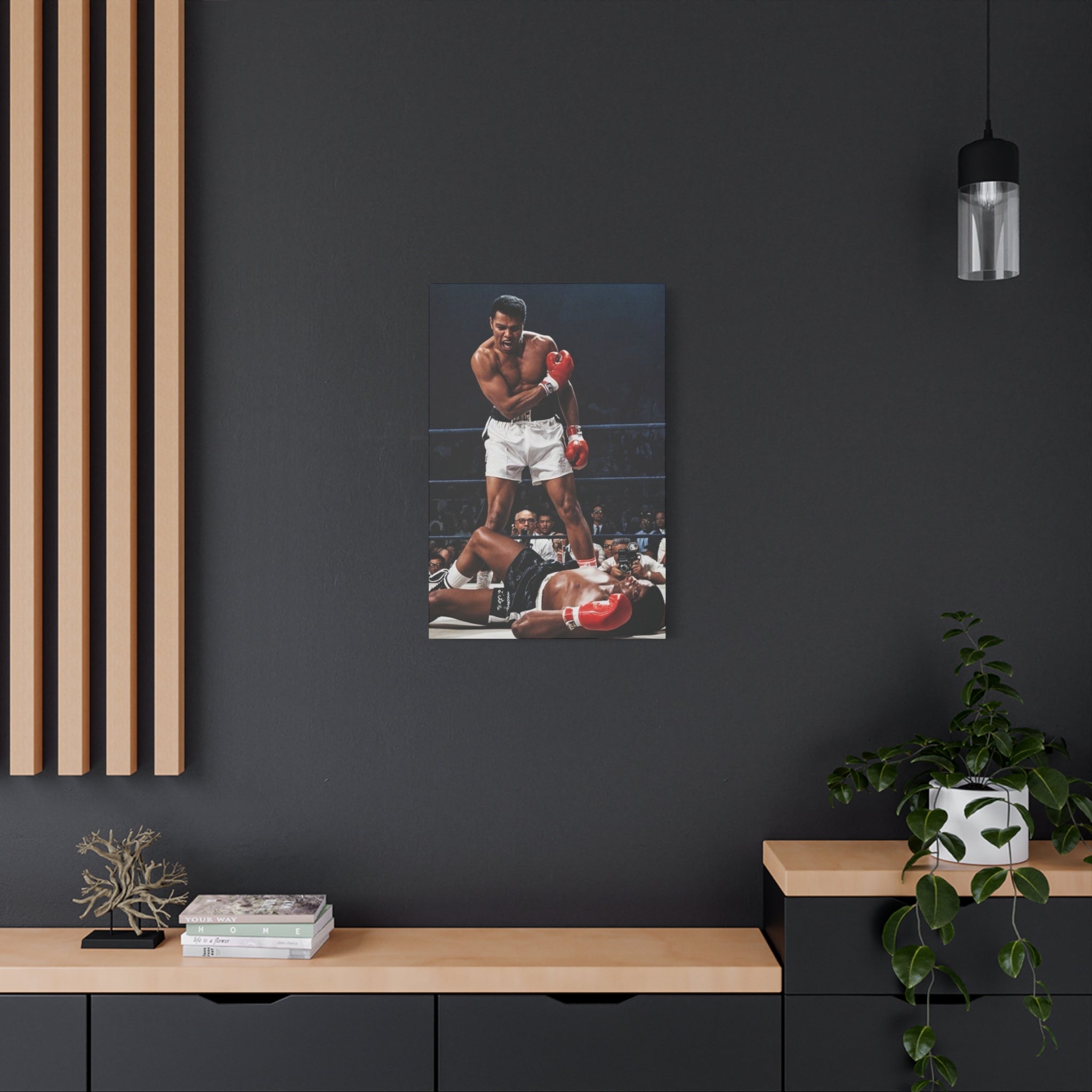 Iconic Knockout Boxing Matte Canvas Wall Art — Greatest Boxer