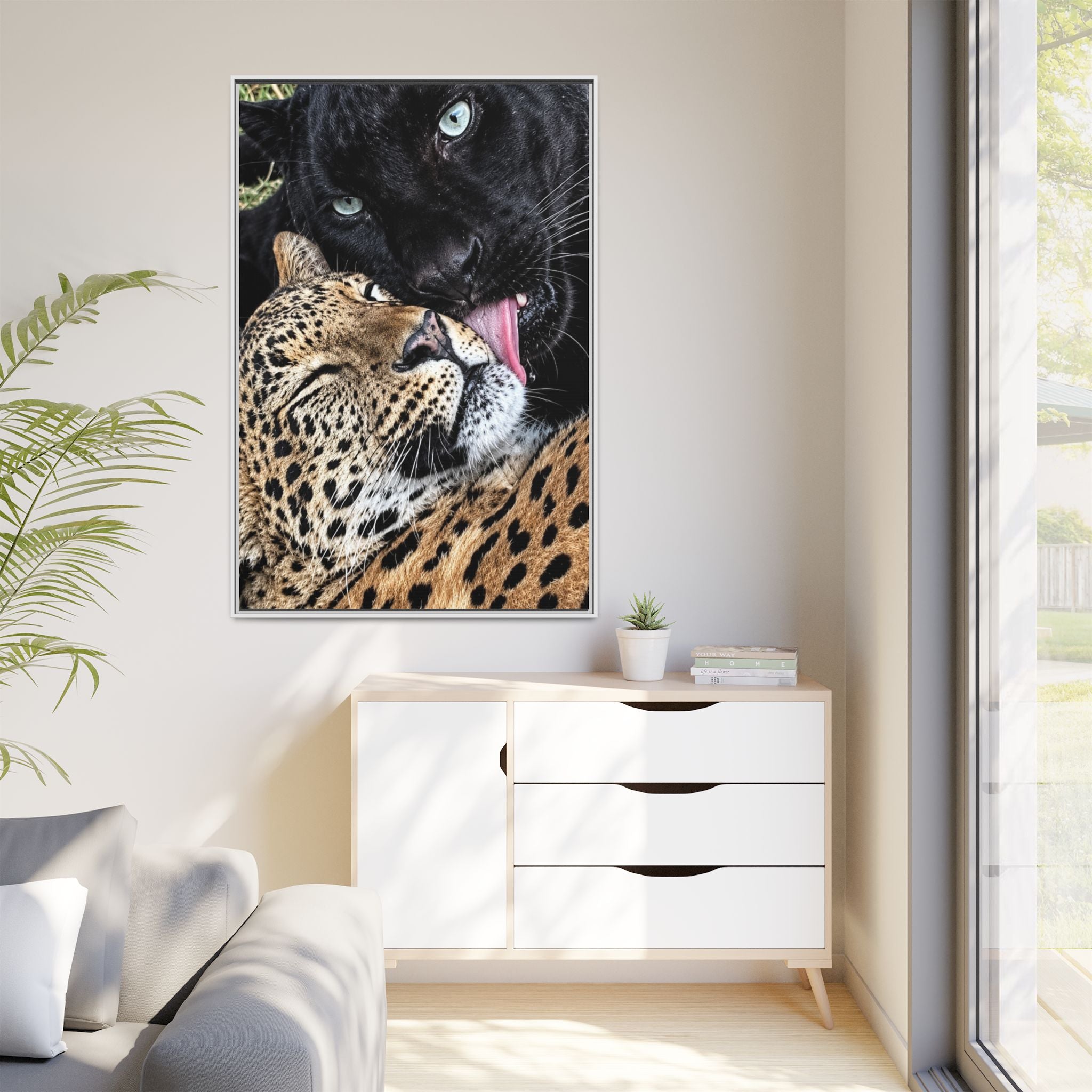 Matte Canvas, Framed (Multi-color)