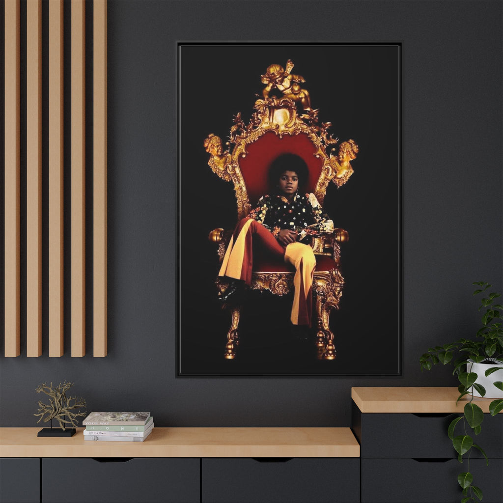 Pop Star Tribute Canvas Art — Matte Framed Wall Decor