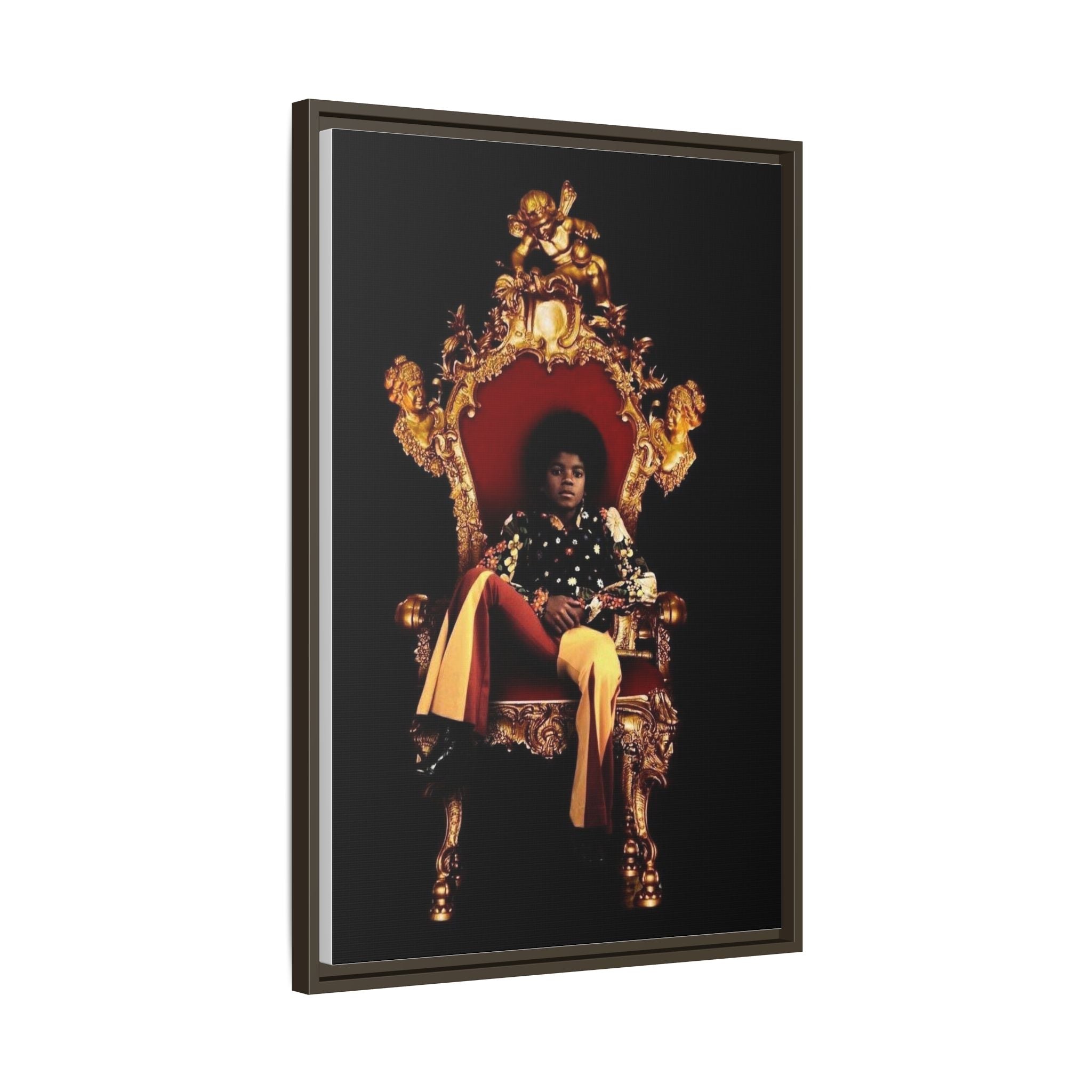 Pop Star Tribute Canvas Art — Matte Framed Wall Decor