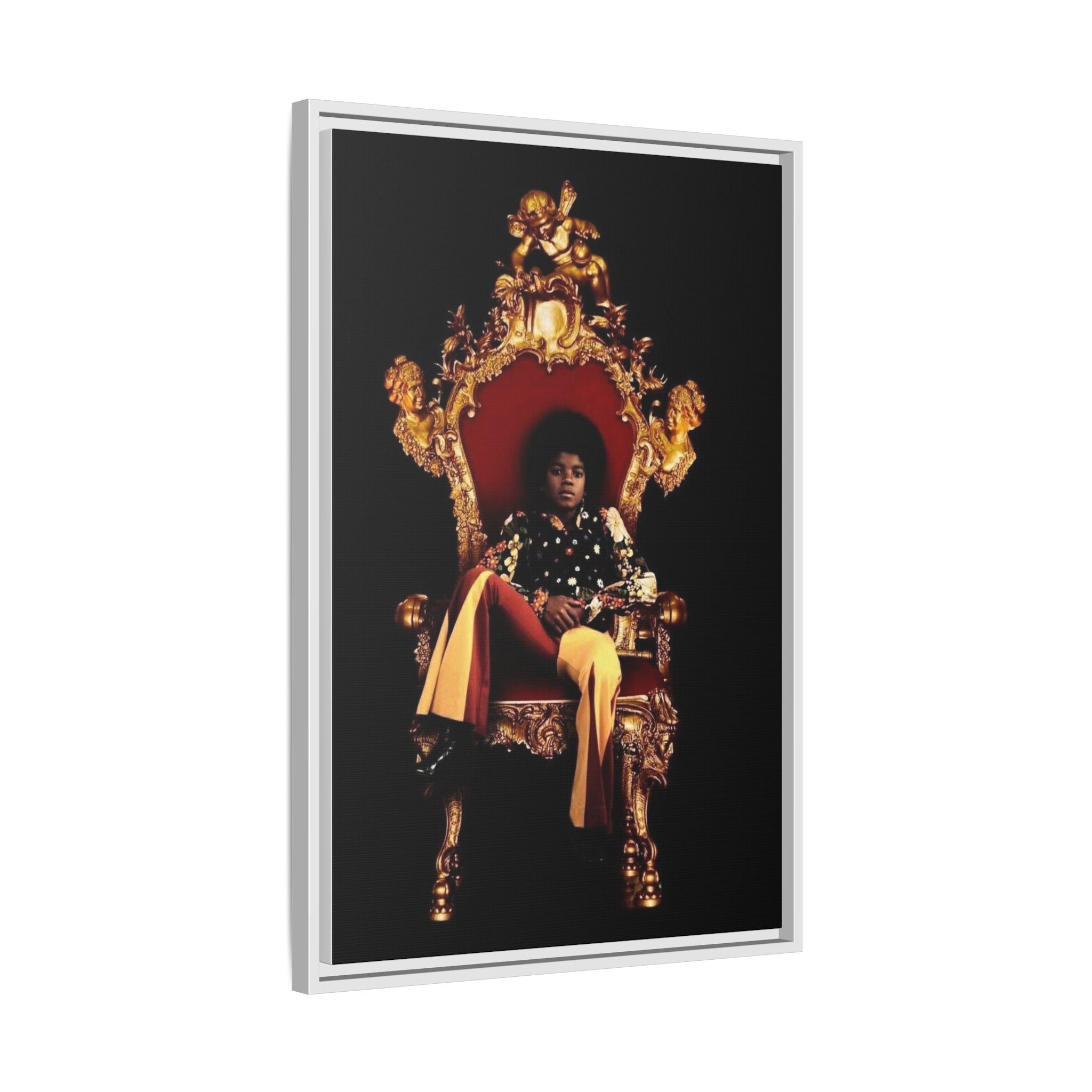 Pop Star Tribute Canvas Art — Matte Framed Wall Decor
