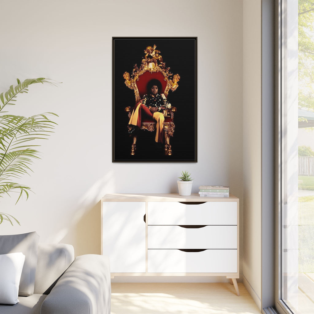 Pop Star Tribute Canvas Art — Matte Framed Wall Decor