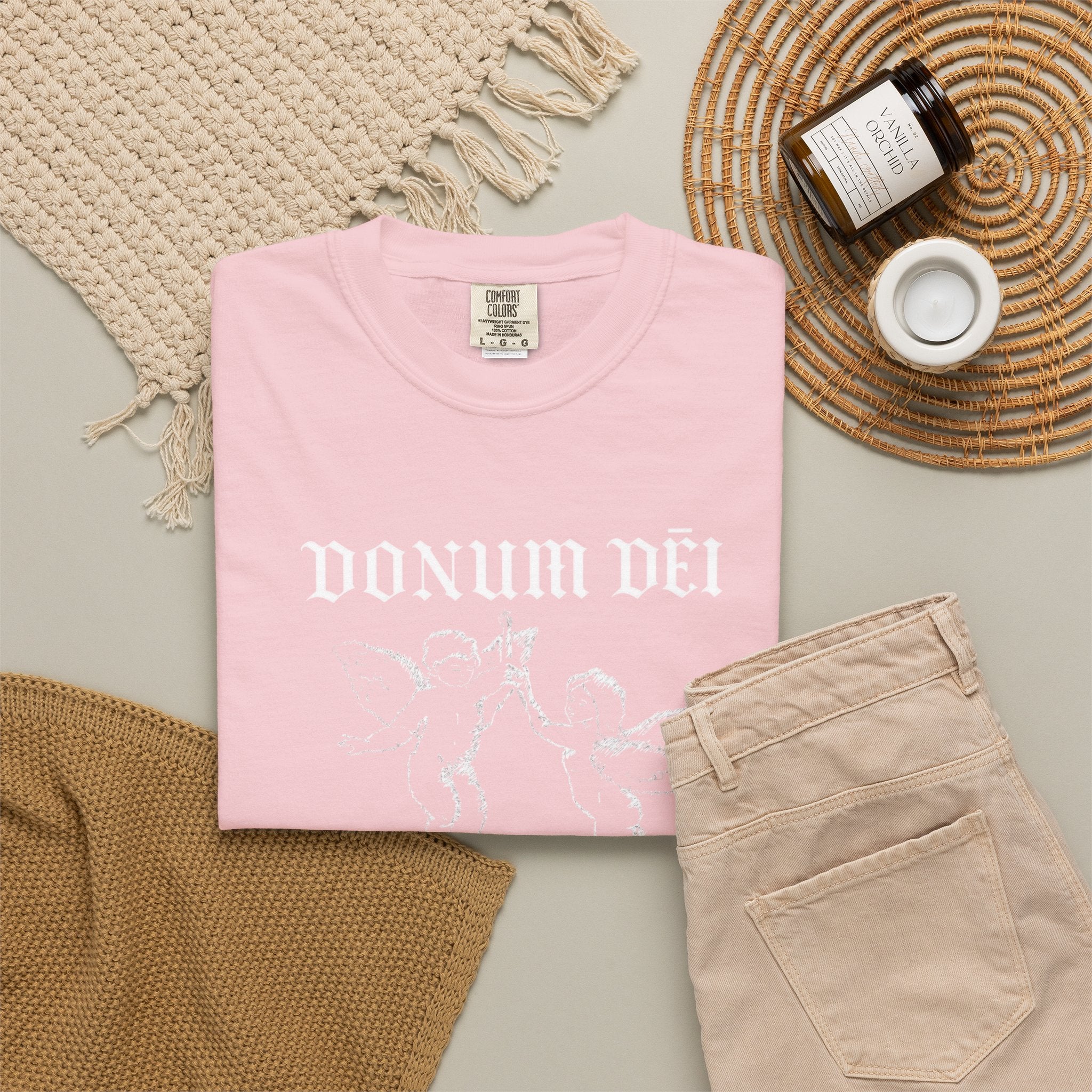 Donum Dei Summer T-Shirt — Religious Latin Faith Tee
