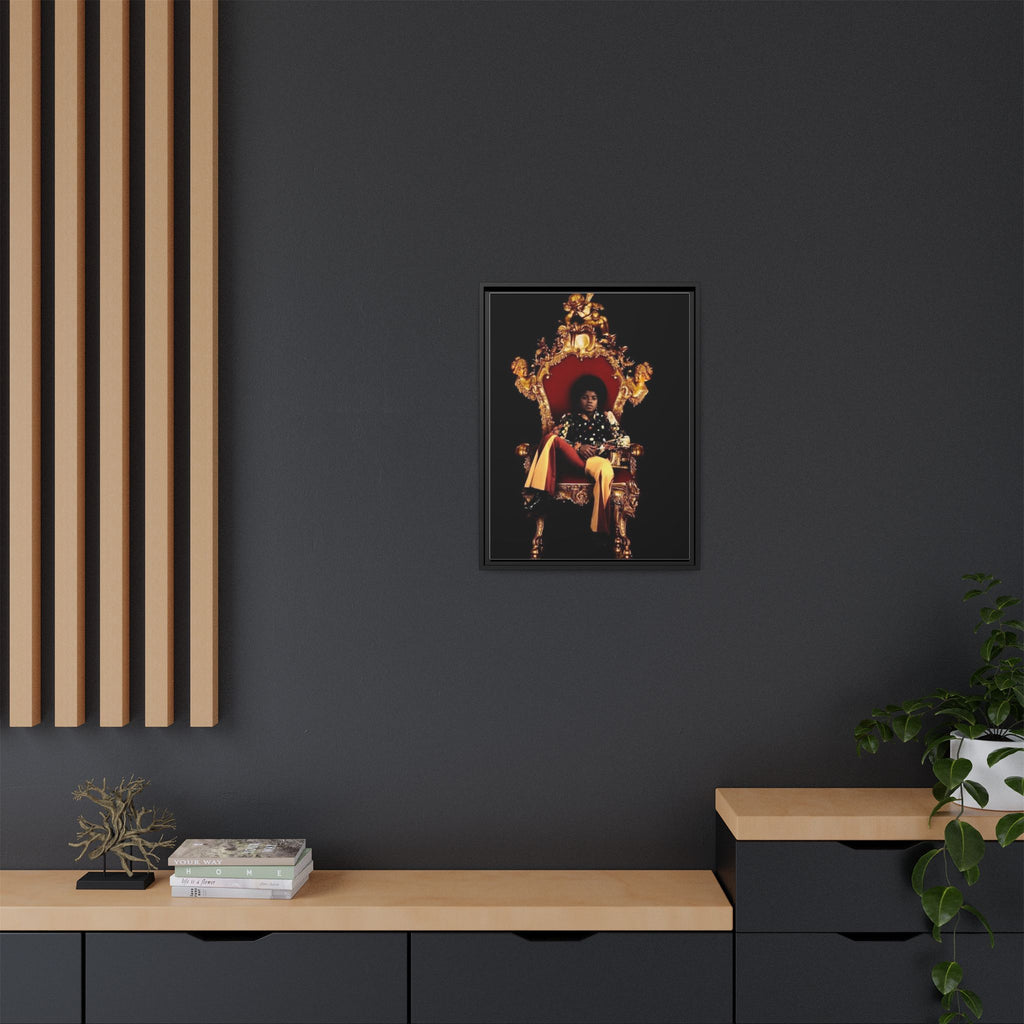 Pop Star Tribute Canvas Art — Matte Framed Wall Decor