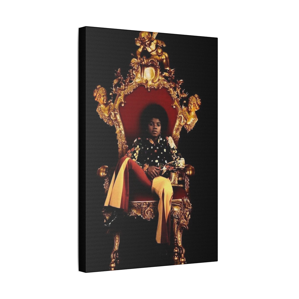 Iconic Pop Star Wall Art — "Greatest Pop Star" Satin Canvas Stretched