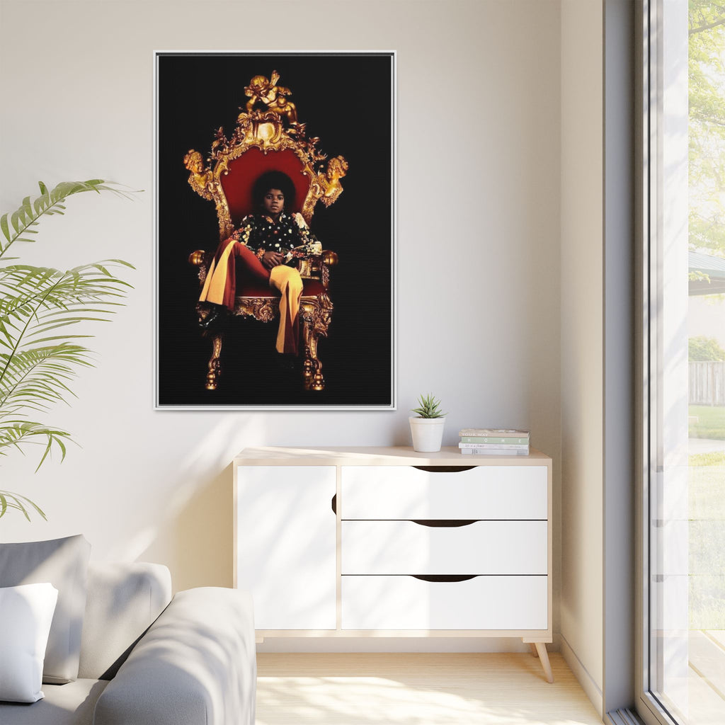 Pop Star Tribute Canvas Art — Matte Framed Wall Decor