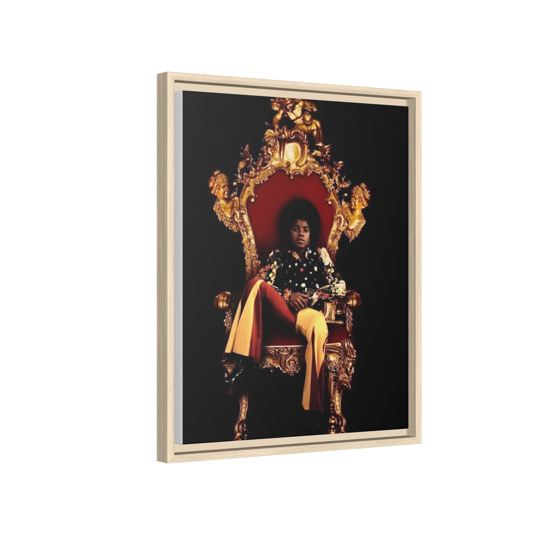 Pop Star Tribute Canvas Art — Matte Framed Wall Decor