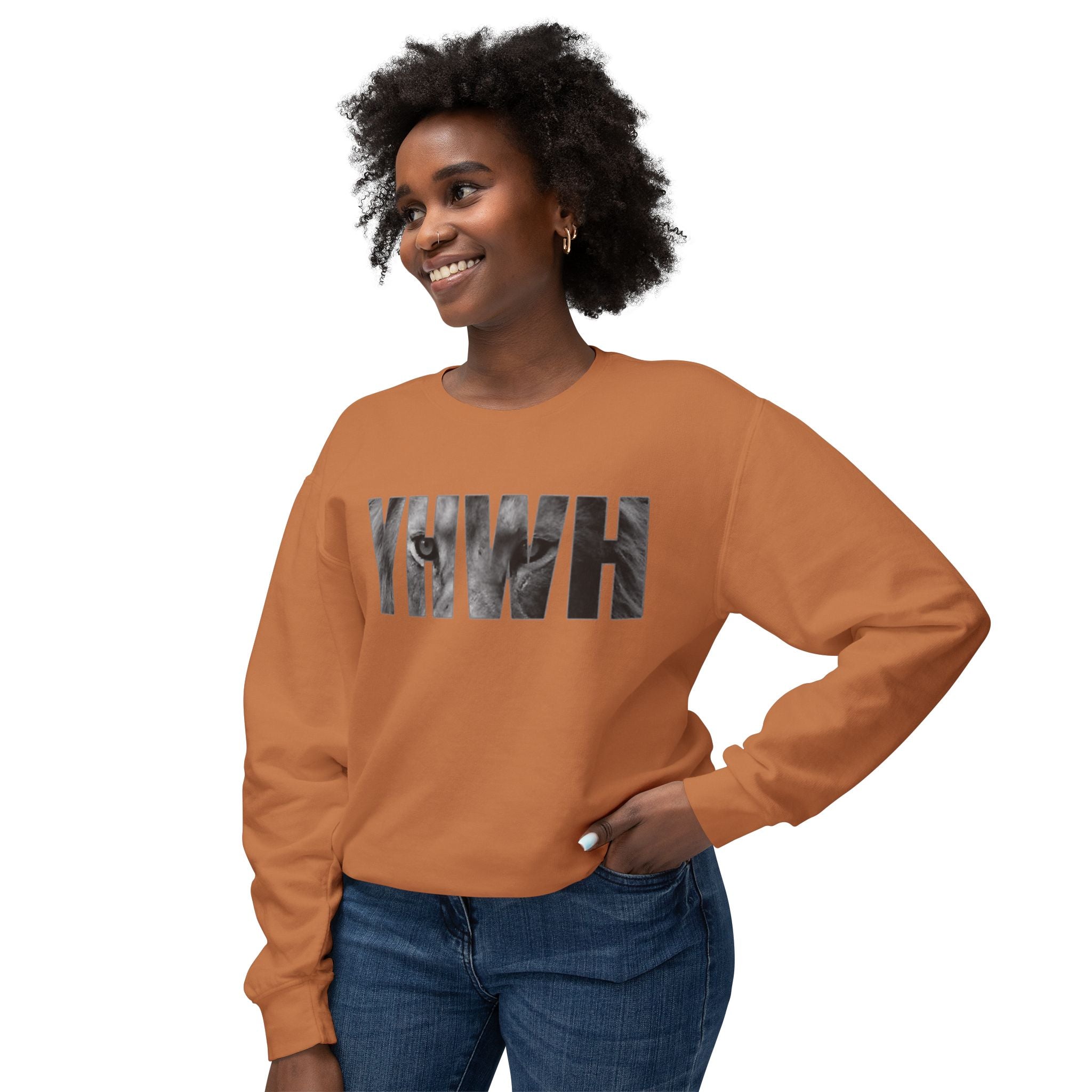 YHWH Crewneck Sweatshirt — Religious Faith Christian Prayer Pullover