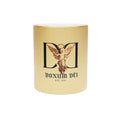 Metallic Ceramic Mug — Donum Dei Angel Design (Silver/Gold)