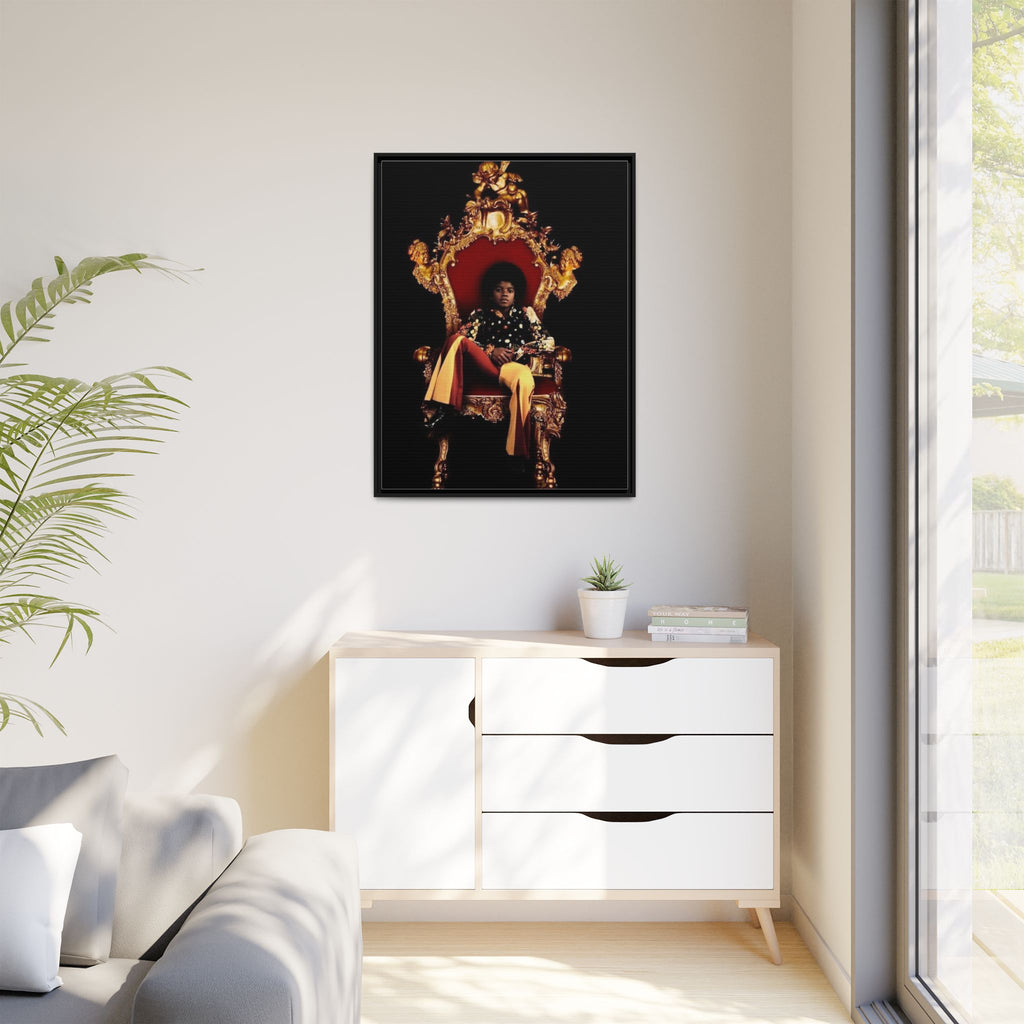 Pop Star Tribute Canvas Art — Matte Framed Wall Decor