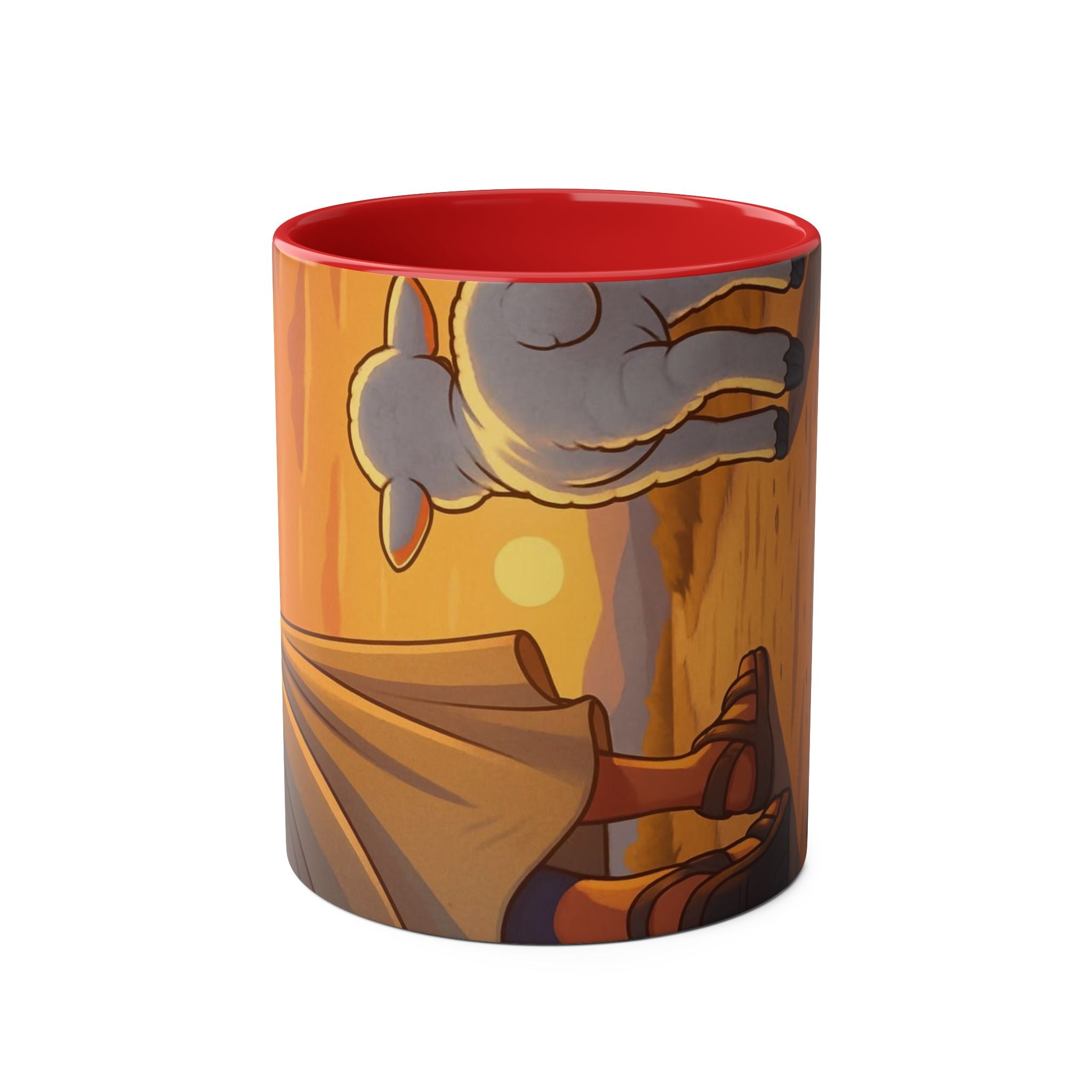 Sunset Shepherd & Sheep 11oz Two-Tone Coffee Mug