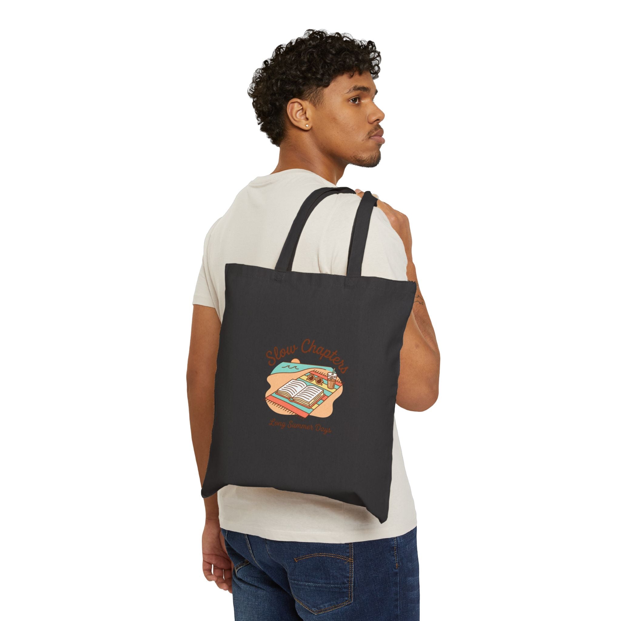 Slow Chapters Tote | summer aesthetic, hand-drawn coastal vibes