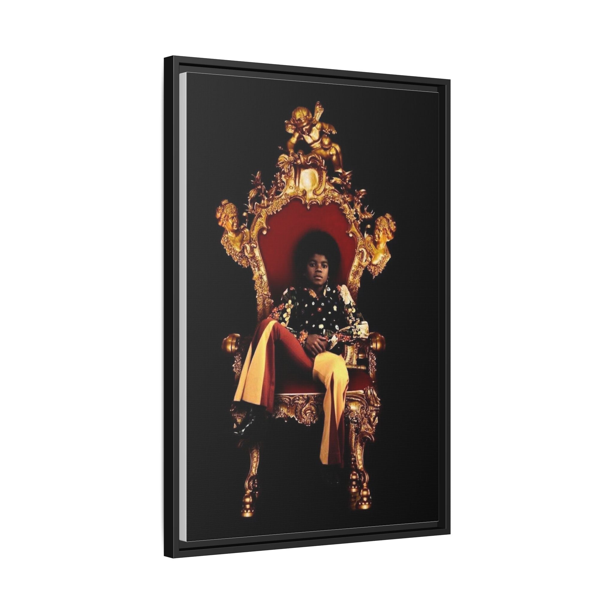 Pop Star Tribute Canvas Art — Matte Framed Wall Decor