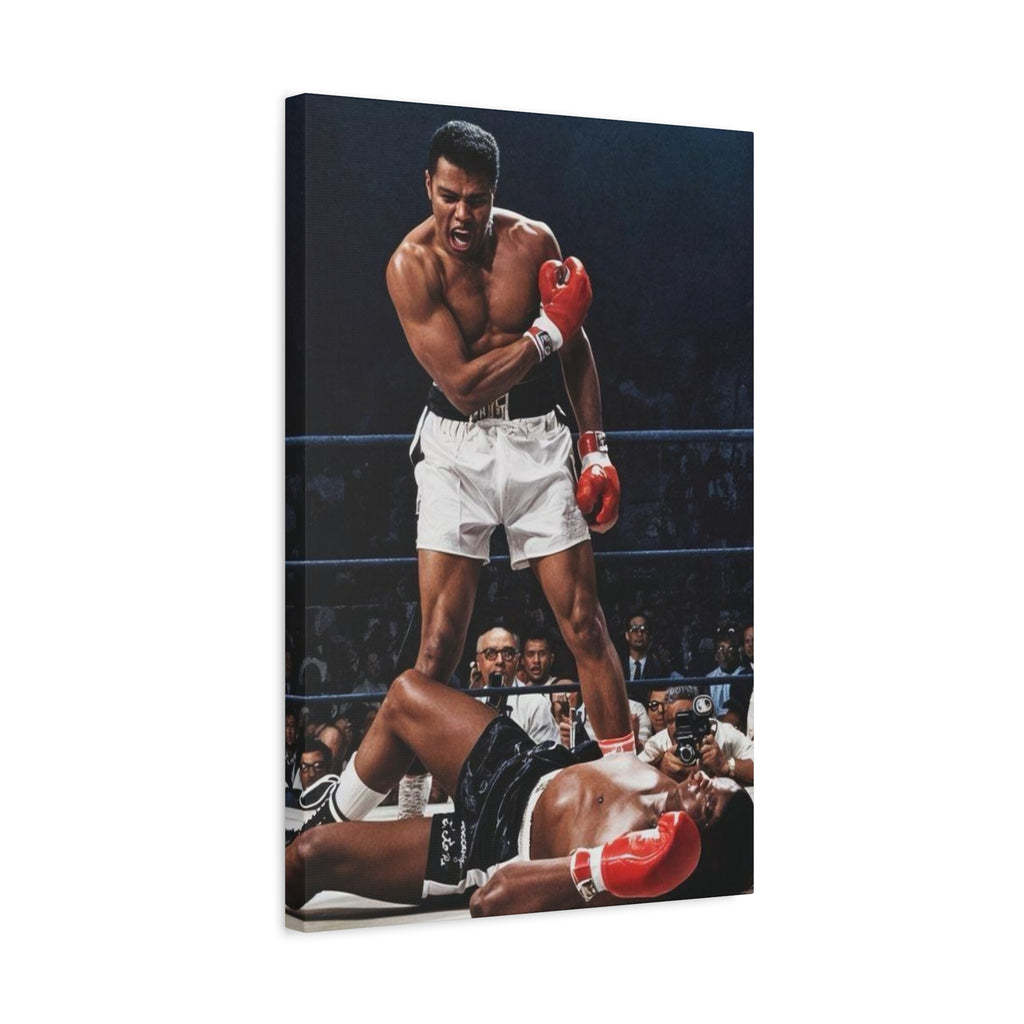 Iconic Knockout Boxing Matte Canvas Wall Art — Greatest Boxer