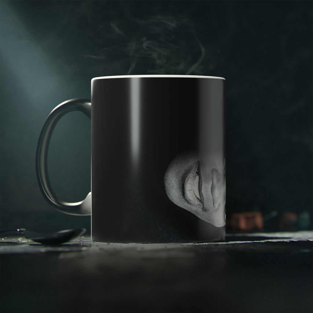 Magic Mug — Black & White Portrait Ceramic Coffee Mug