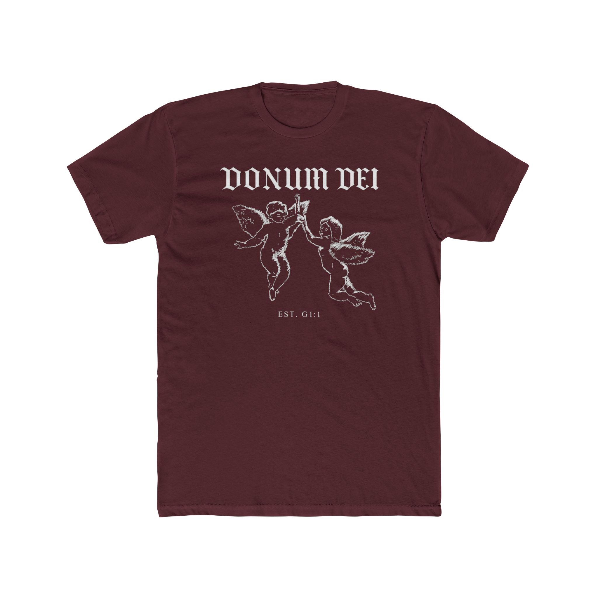 Angel Cherub Tee — "Donum Dei" Vintage-Inspired Christian Graphic T‑Shirt
