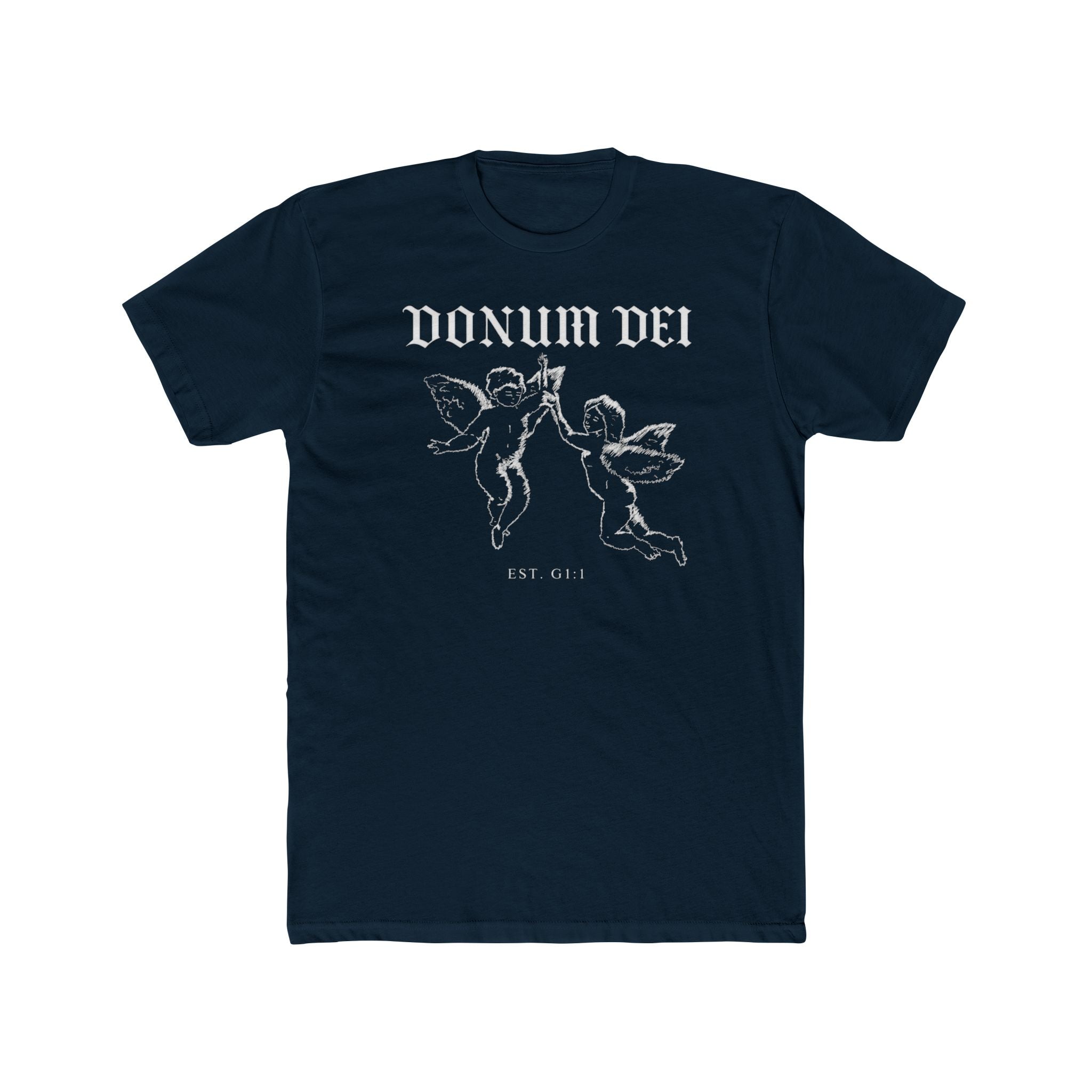 Angel Cherub Tee — "Donum Dei" Vintage-Inspired Christian Graphic T‑Shirt
