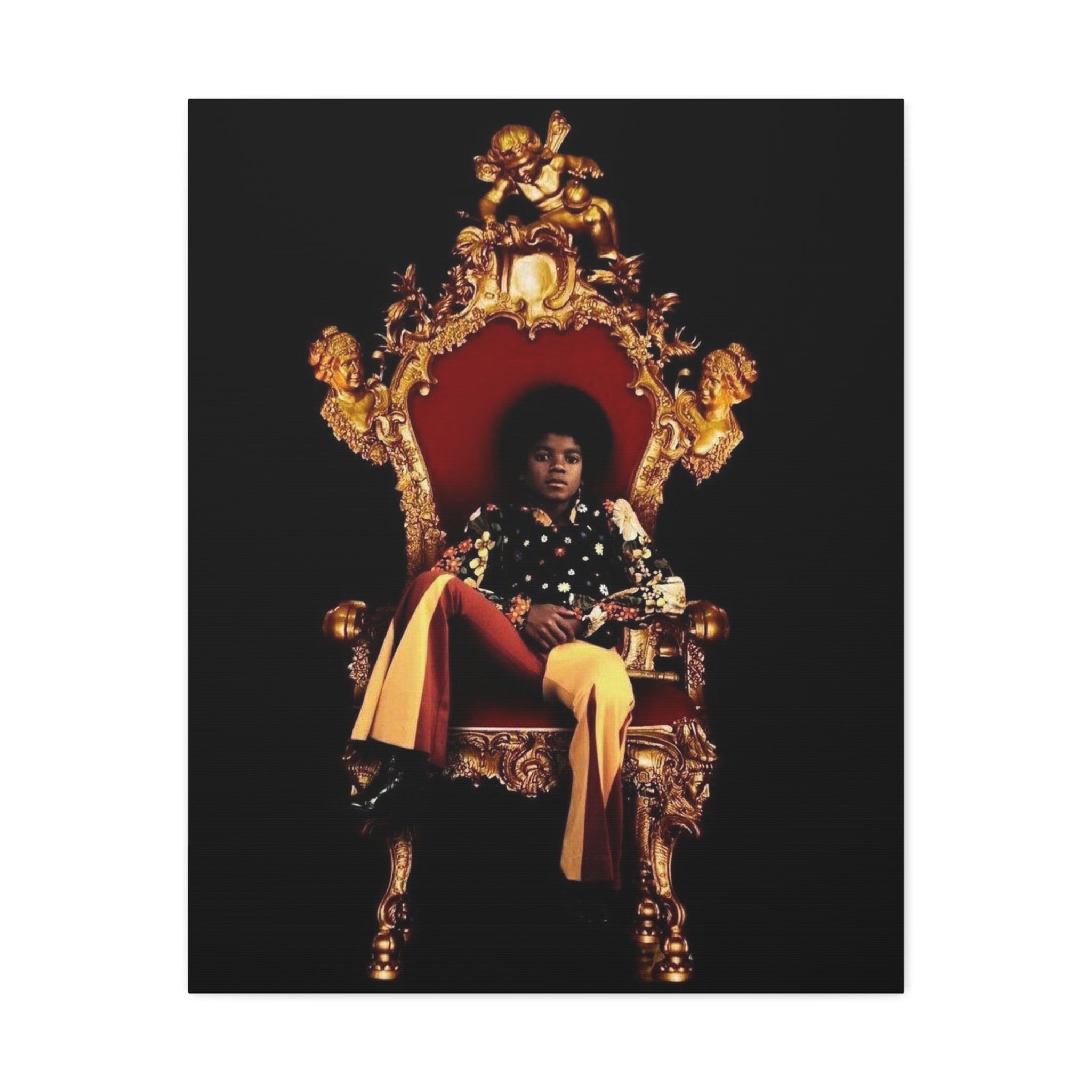 Regal Throne Portrait Stretched Canvas