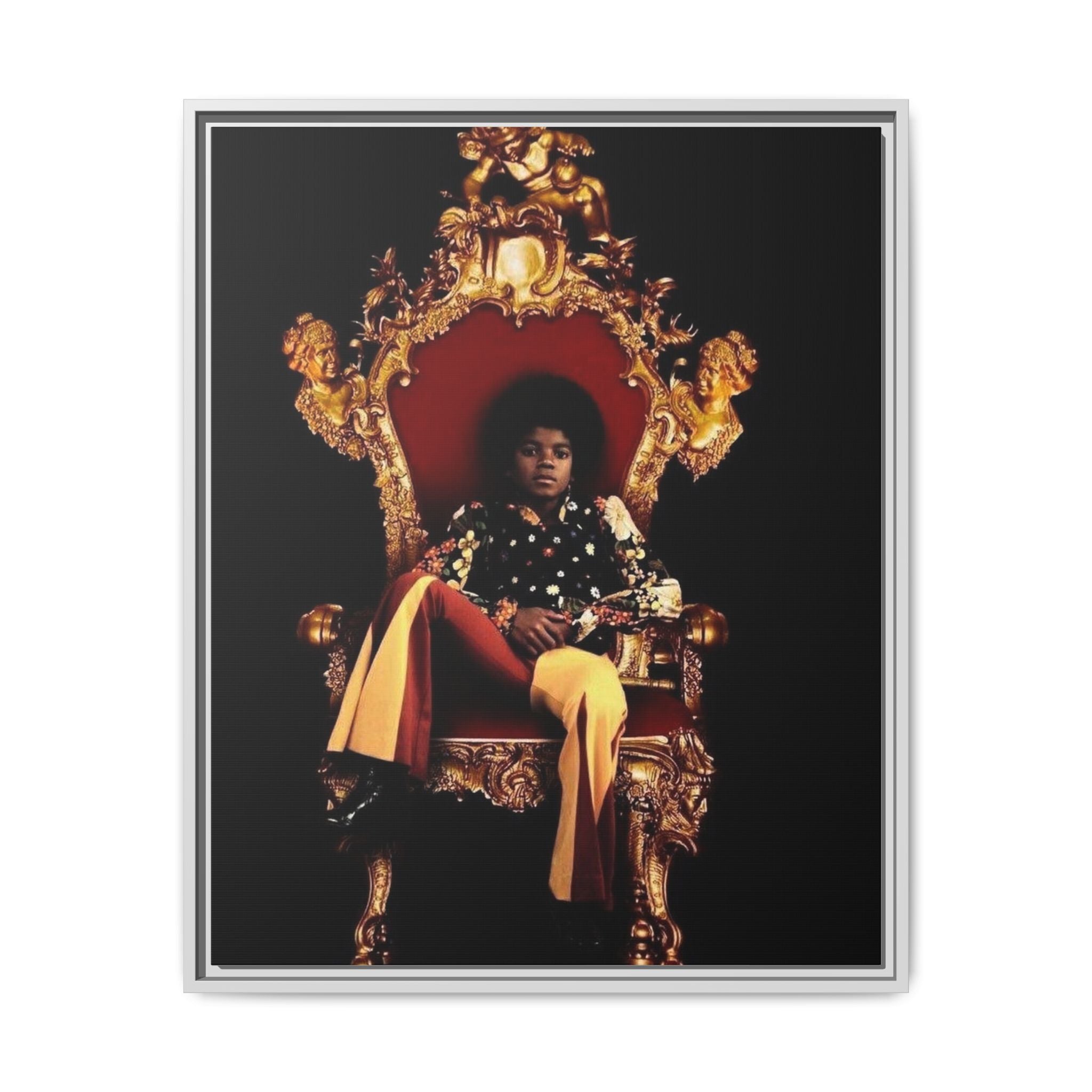 Pop Star Tribute Canvas Art — Matte Framed Wall Decor