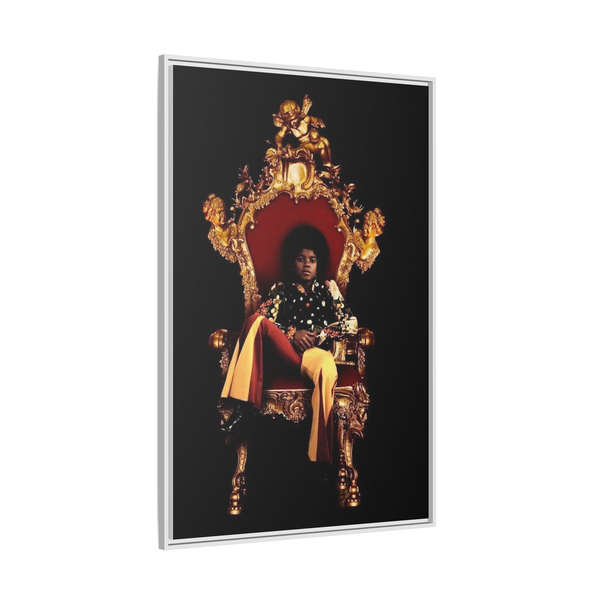 Pop Star Tribute Canvas Art — Matte Framed Wall Decor