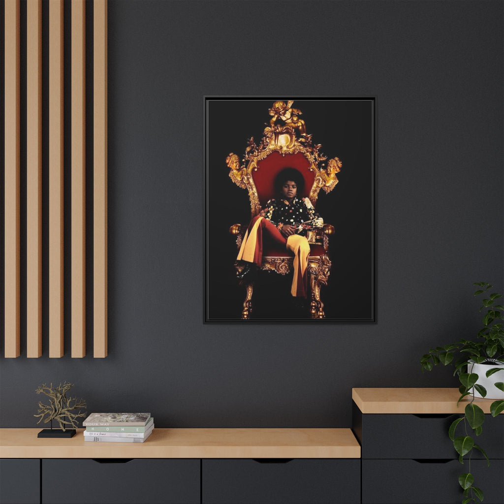 Pop Star Tribute Canvas Art — Matte Framed Wall Decor