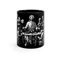 Last Supper Black Coffee Mug — Christian Religious Tea Cup, 11oz