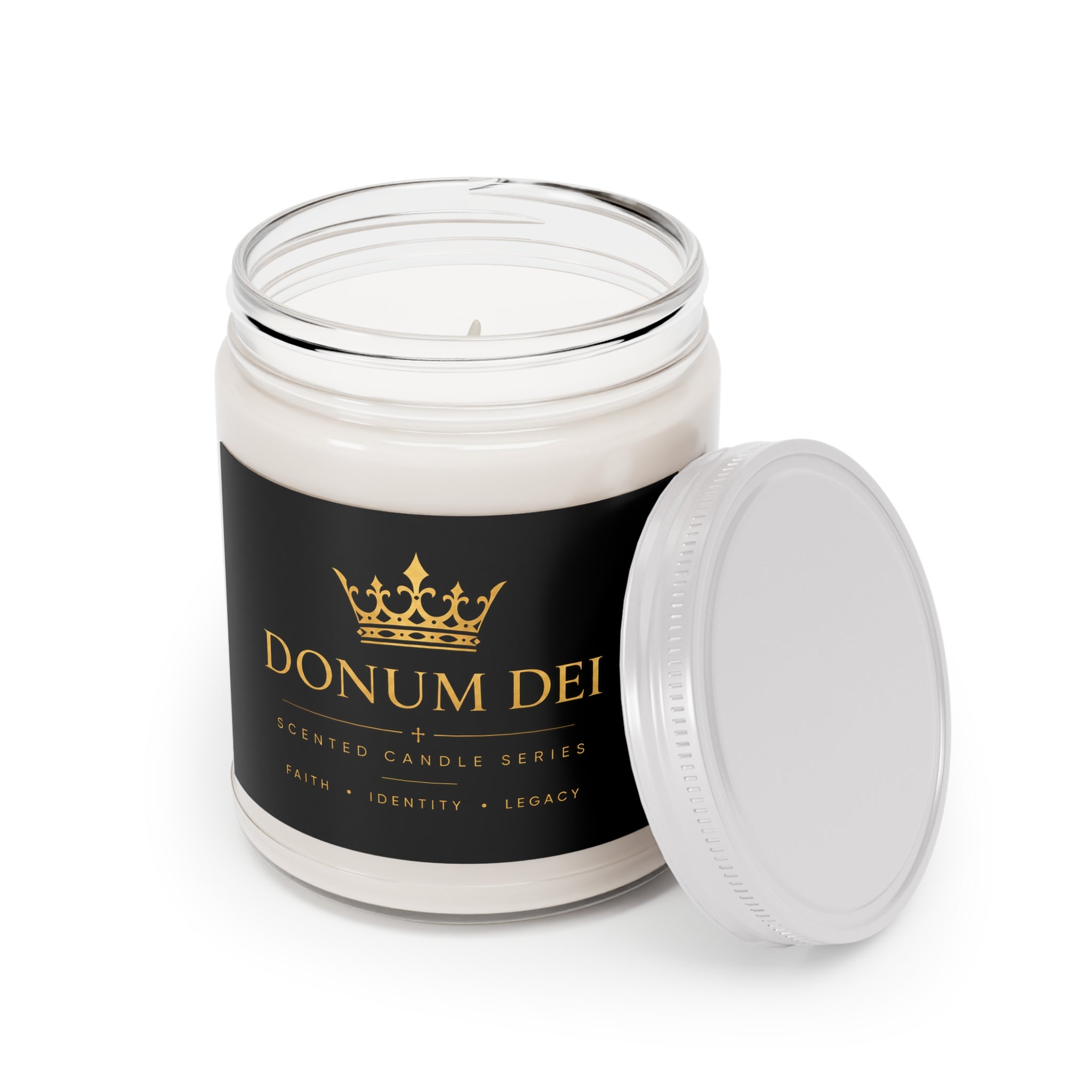 Donum Dei 9oz Scented Soy Candle — Luxurious Crown Label