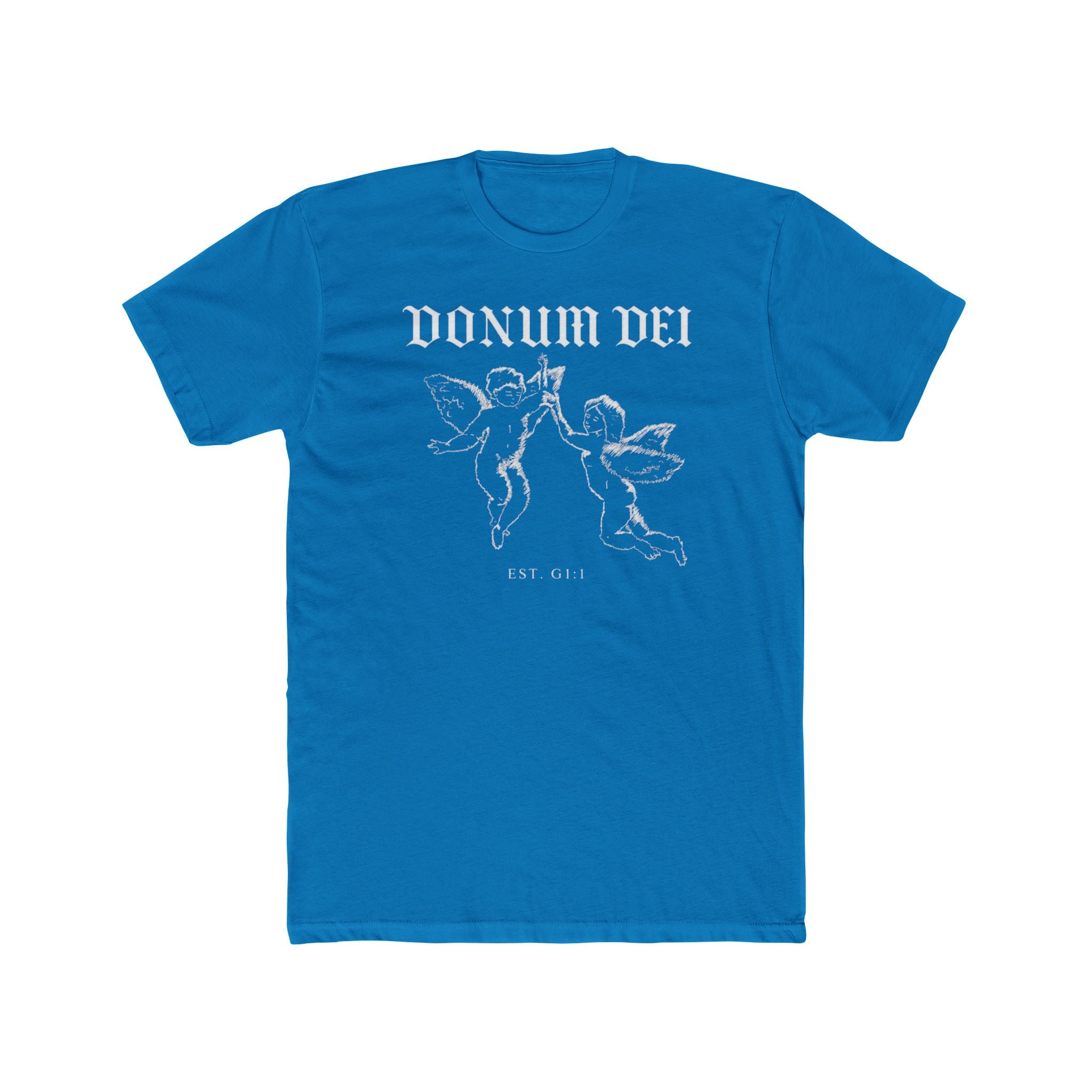 Angel Cherub Tee — "Donum Dei" Vintage-Inspired Christian Graphic T‑Shirt