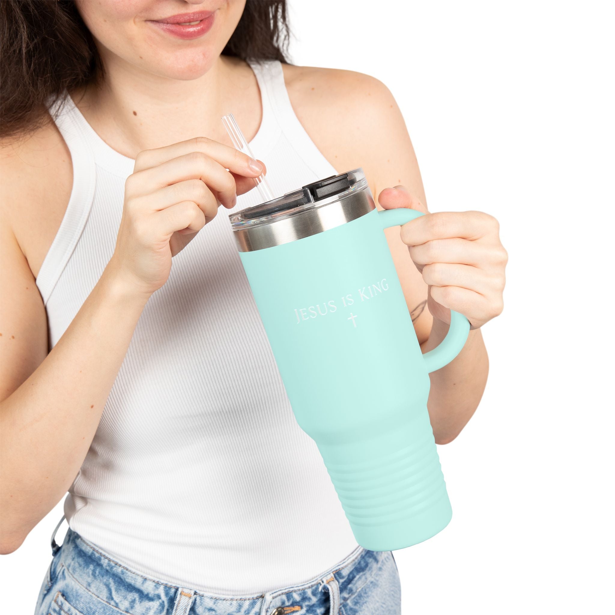 Jesus Is King 40oz Insulated Travel Mug